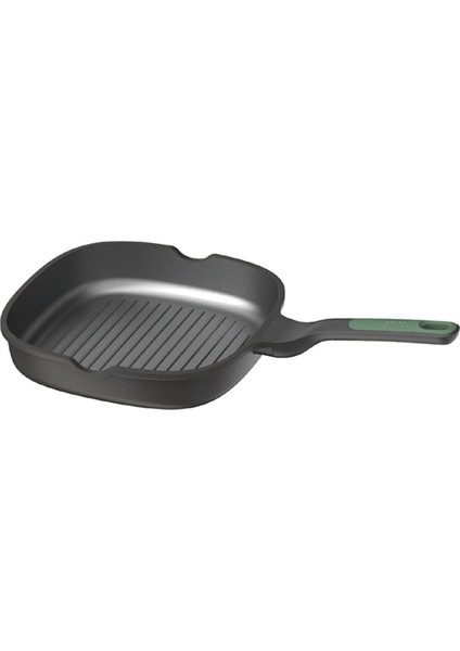 Leo 26 Cm Döküm Izgara Tava Yeşil