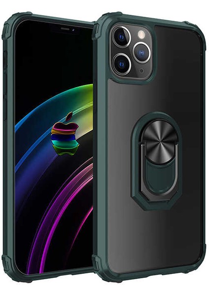 iPhone 12 Pro Max Uyumlu Zıvo Mola Kapak-Yeşil