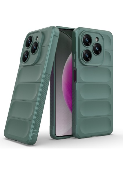 Tecno Spark 20 Pro 4g Kılıf Esnek Tpu Oyuklu Arka Yüzey Tasarımlı Zıvo Etnik Silikon Kapak - Siyah fırsatları