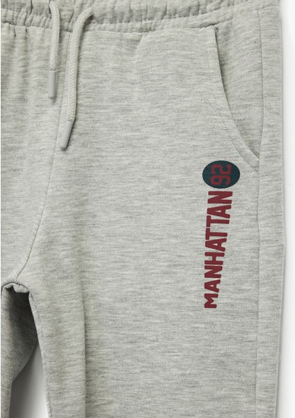 Baskılı Şardonlu Cep Detaylı Beli Bağcıklı Jogger Eşofman Altı modelleri