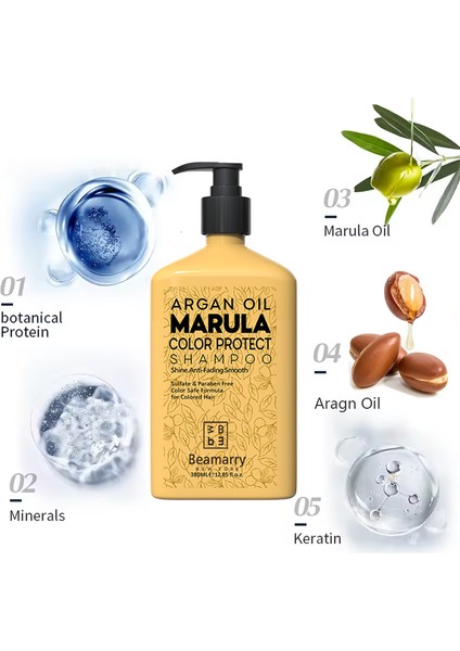 Parlaklık Canlılık Yoğun Nem & Saç Onarıcı Argan Oil Marula Şampuan 380 ml fiyatları