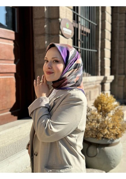 Soft Pamuk Eşarp Mor