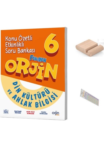 Orjin 6. Sınıf Din Konu Özetli Etkinlikli Soru Bankası Yeni 2026 + Telefon Tutucu + Çözüm Ayracı