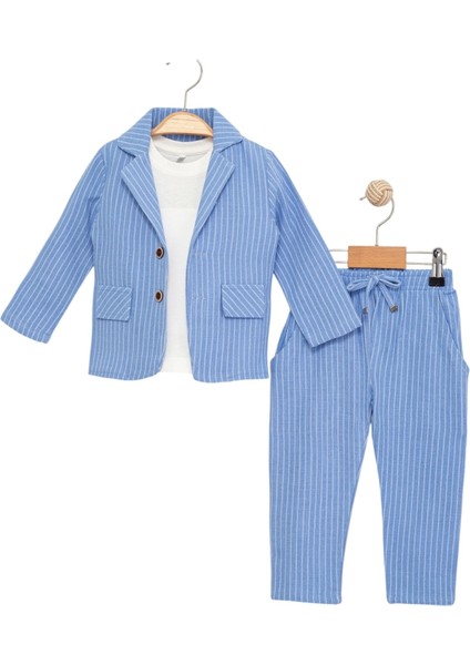 Tişörtlü Salaş Ceket Takım