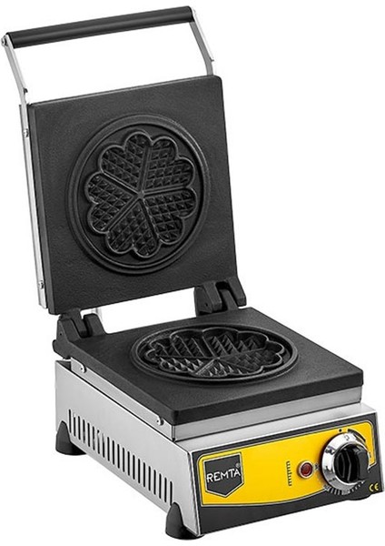 Remta W11 Tekli Çiçek Model Waffle Makinesi, 16 Cm, Elektrikli