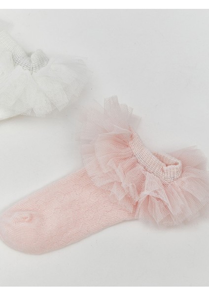 Yeni Sezon Tüllü Kız Bebek Patik Çorap 2'li fiyatları