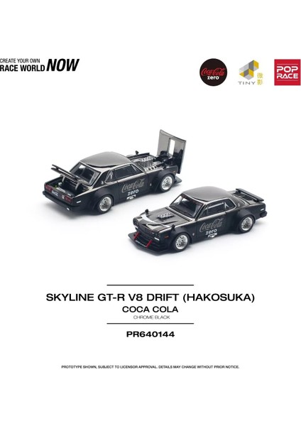 x Tiny 1/64 Coca-Cola Skylıne Gt-R V8 Drıf (Hakosuka)