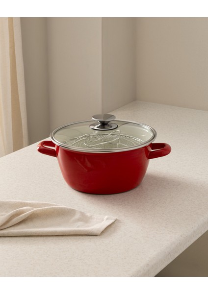 Salentino Kızartma Tenceresi - Kırmızı - 22 cm