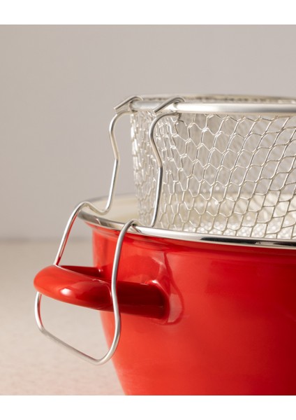 Salentino Kızartma Tenceresi - Kırmızı - 22 cm indirimleri