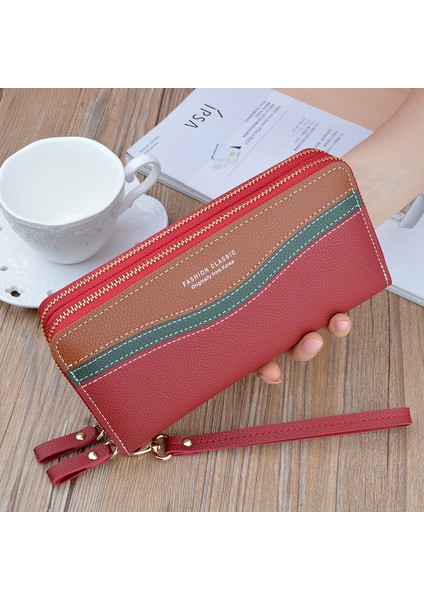 Yeni Bayanlar Uzun Çift Fermuarlı Çift Debriyaj Cüzdan (Yurt Dışından) fiyatları