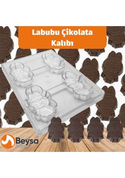 Polikarbon Labubu Çikolata Kalıbı 100GR