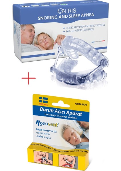 Uyku Protezi + Nozovent Orta Boy Burun Açıcı