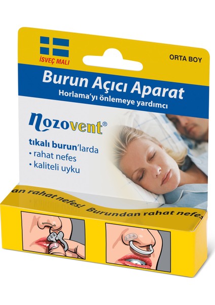 Uyku Protezi + Nozovent Orta Boy Burun Açıcı modelleri