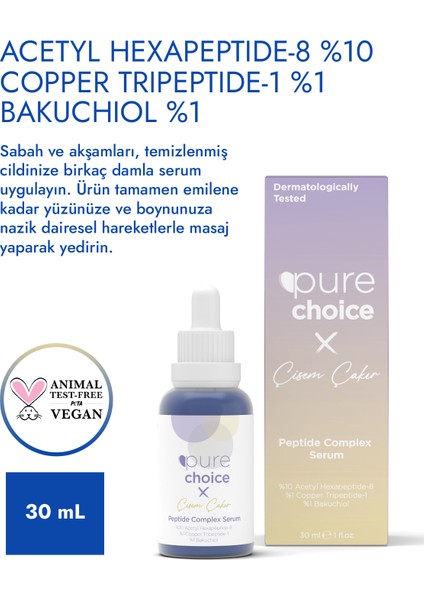 Peptide Complex Serum Tüm Cilt Tipleri İçin Nemlendirici 30 ml Vegan Formül fırsatları