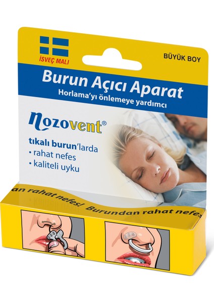 Uyku Protezi + Nozovent Büyük Boy Burun Açıcı modelleri