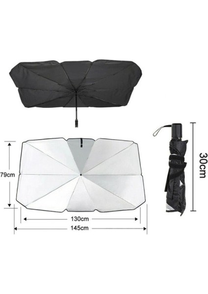 Araba Güneş Gölge Koruyucu Şemsiye Oto Ön Cam GÜNEŞLIK(145CM*79CM) fırsatları
