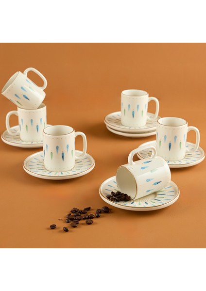 Andante 12 Parça 6 Kişilik Kahve Fincan Takımı 100 ml