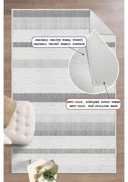 Kilim Desenli Dekoratif Kaymaz Taban Yıkanabilir Halı Salon Halısı fiyatları