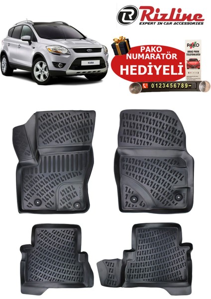 Ford Kuga 2008-2012 Arası Havuzlu Paspas
