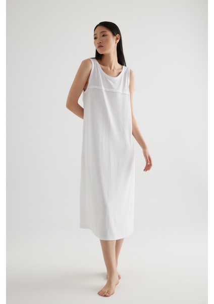 Kadın Modal Kolsuz Kalın Askılı Elbise modelleri