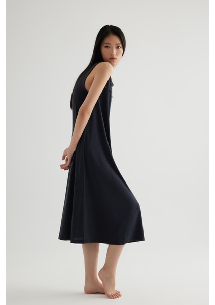 Kadın Modal Kolsuz Kalın Askılı Elbise indirimleri