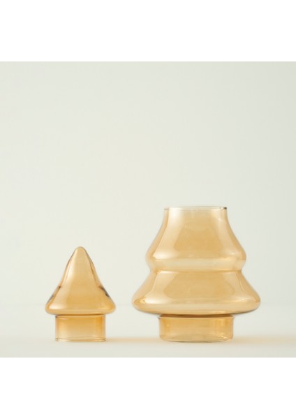 Pine Tree Yılbaşı Dekoratif Obje Amber (18x26 cm) modelleri