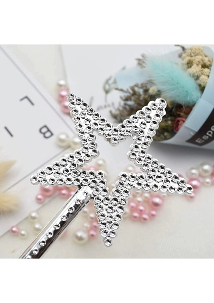 Yıldız Model Peri Asası Melek Asası Prenses Asası Metalize Gümüş Renk modelleri