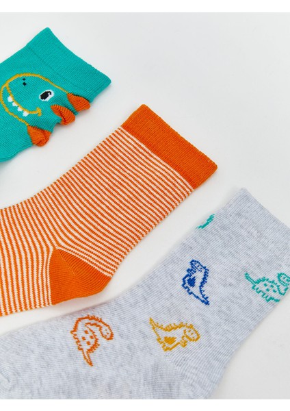 Yeni Sezon Baskılı Erkek Bebek Çorap 5'li fiyatları