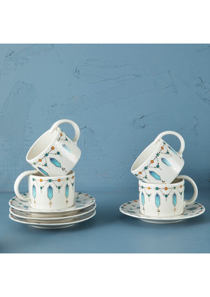 Blue Diamond 12 Parça 6 Kişilik Kahve Fincan Takımı 100 ml