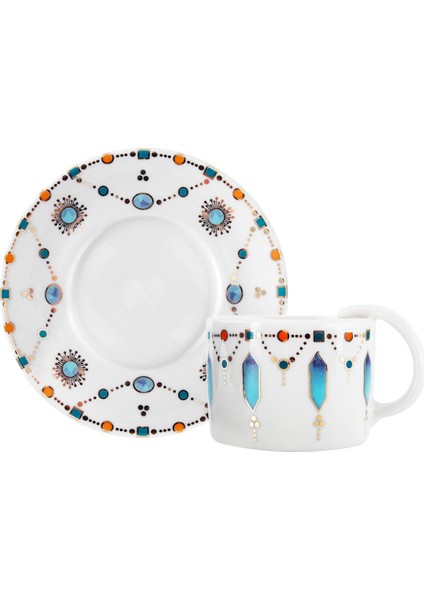 Blue Diamond 12 Parça 6 Kişilik Kahve Fincan Takımı 100 ml