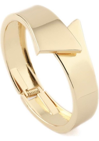 Vıp Gold Geometrik Kalın Kelepçe Bileklik fiyatları