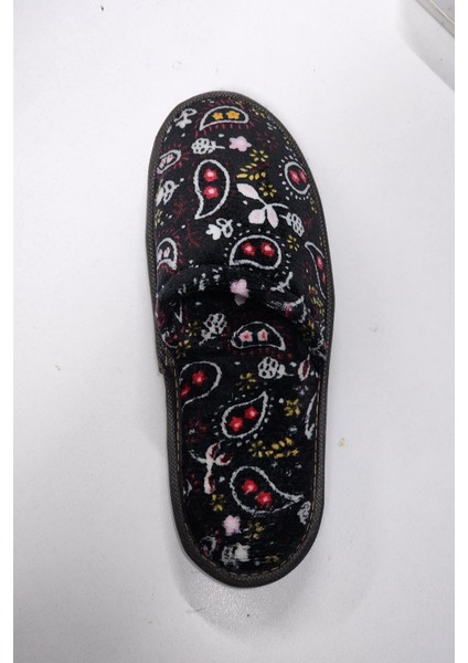 Kadın Önü Kapalı Yıkanabilir Puf Dikişli Içi Süngerli Kışlık Çeyiz Bohça Misafir Ev Terliği 253