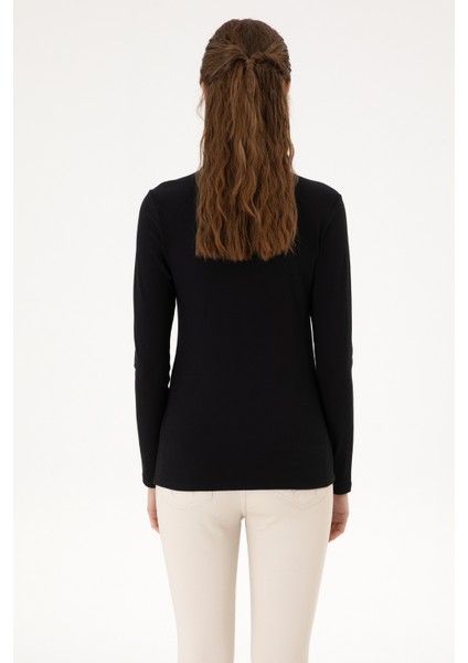 Kadın Siyah Sweatshirt 50313593-VR046 indirimleri