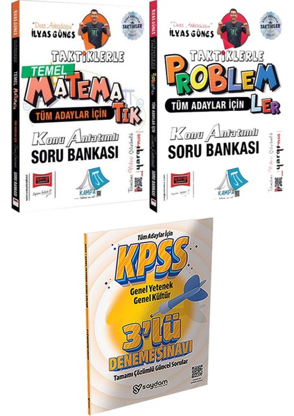 Taktiklerle Temel Matematik Problemler Ilyas Güneş - 3 Deneme