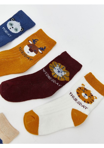 Yeni Sezon Baskılı Erkek Çocuk Soket Çorap 7'li fiyatları