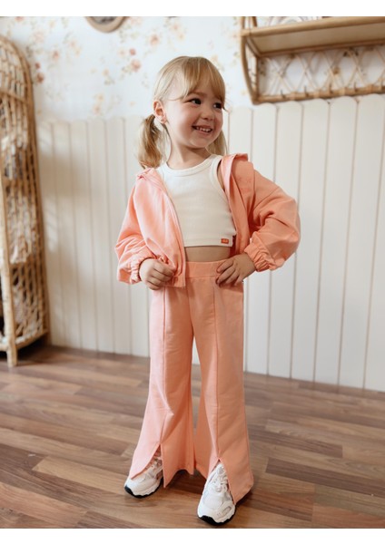 Ispanyol Paça Kız Eşofman Takımı Somon fırsatları