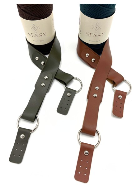 Deri Halkalı Tek Çanta Sapı 72 cm Çanta Aksesuarı