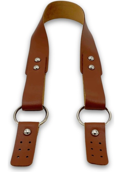 Deri Halkalı Tek Çanta Sapı 72 cm Çanta Aksesuarı