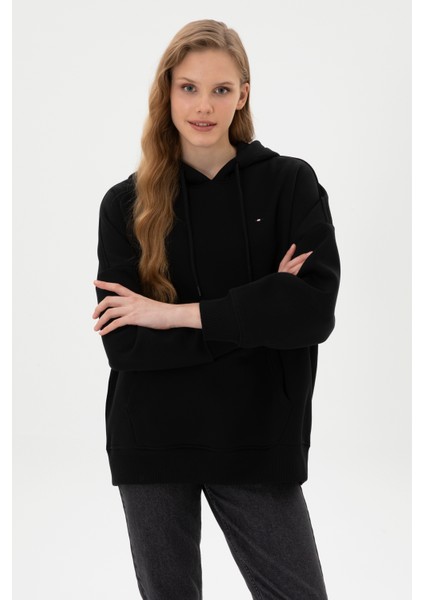 Kadın Siyah Sweatshirt 50313567-VR046 modelleri