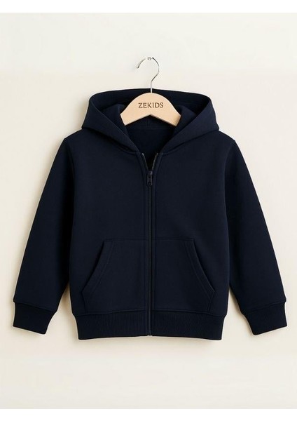 Çocuk Fermuarlı Ince Mevsimlik Basic Kapüşonlu Okul Hırkası fiyatları