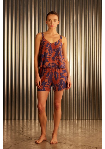 Kadın Vegan Dokuma V Yaka Kalın Askılı Atlet modelleri