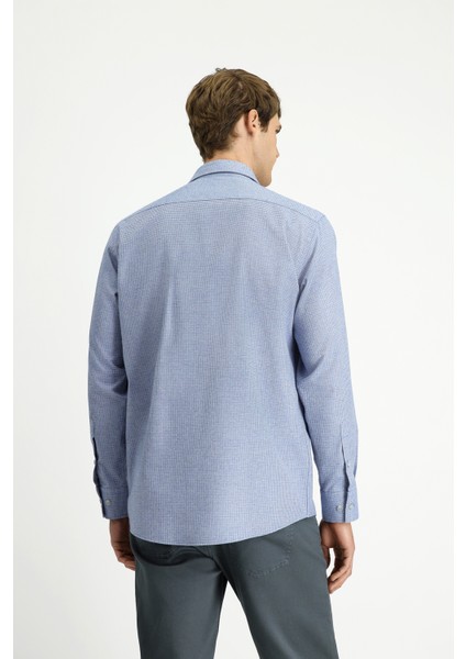 Uzun Kol Regular Fit Desenli Pamuklu Oduncu Gömlek indirimleri