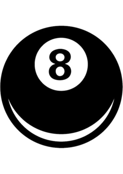 Bilardo Topu Sticker 10 x 9 cm