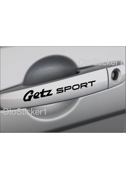 Hyundai Getz Için Özel Yeni Uyumlu Aksesuar Sport Kapı Kolu Özel Yeni Sticker Set 8 Ad 13*1 cm