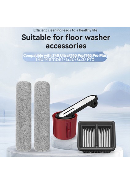 Dreame T40 ULTRA/T40 PRO/T40 Pro PLUS/T40 ÜYE/G30/G20 Pro Elektrikli Süpürge Parçaları Için 6 Adet Silindir Fırça ve Hepa Filtre (Yurt Dışından) fiyatları