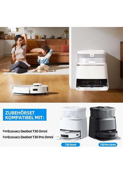 Ecovacs Deebot T30 Omni / T30 Pro Omni Robot Süpürge Için Aksesuar Seti, Yedek Aksesuarlar (Yurt Dışından) fiyatları