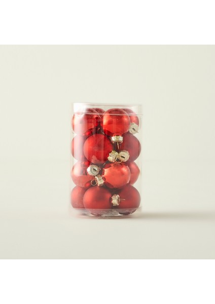 Christmas Yılbaşı Süsü 16'lı Kırmızı (3 cm) fiyatları