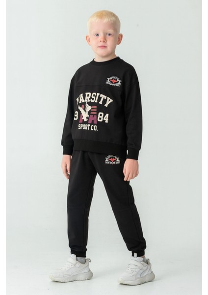 Erkek Çocuk Varsity Baskılı Alt Üst Eşofman Takımı AK7959 fiyatları