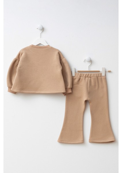 Fiyonk Detaylı Nakışlı Cepli Kız Çocuk Alt Üst Takım fiyatları