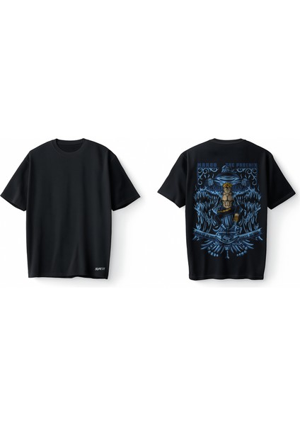 One Piece Marco Phoenix Oversize Unisex Tişört T-Shirt modelleri